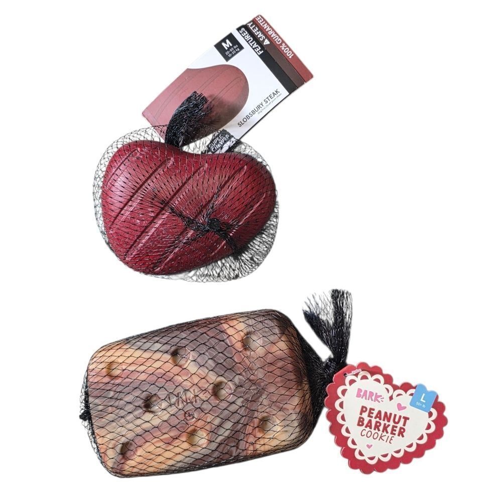 Bark Peanut Barker Cookie And Slobsbury Steak Dog Toys